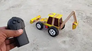 Как сделать радиоуправляемый экскаватор JCB | Пошаговое руководство по изготовлению игрушечной ра...