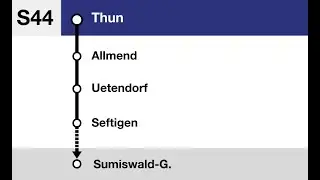BLS Ansagen » S44 Thun — Sumiswald-Grünen (2022) | Flügelzug | SLBahnen