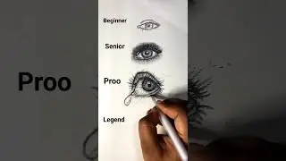 How to draw realistic eye | beginner senior pro legend #shorts #youtubeshorts #drawing #art
