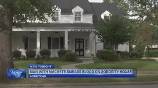 Police: Man uses blood to write satanic messages on ECU sorority house