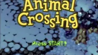 Animal Crossing GameCube Title Screen 5 - Winter Tree Chopping
