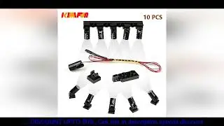 10pcs Terminal Led Searchlight MOC Light Table Lamp Multifunctional DIY Spotlight Black Building Blo