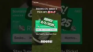 Saskatchewan Roughriders Take Down Montreal &ndash; Another CFL Pick Hits! 💸 CFL Week 9 2025 Season