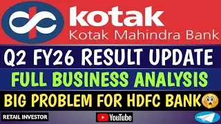 KOTAK MAHINDRA BANK Q2 RESULT UPDATE | BIG PROBLEM FOR HDFC BANK |  ALERT FOR SHAREHOLDERS |