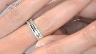 HG49 322XUY - Katie 1ct Diamond Eternity Ring In 18K White Gold