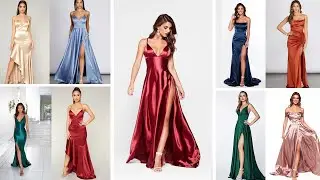 Ideas de vestido de fiesta o gala en satin MUY ELEGANTES