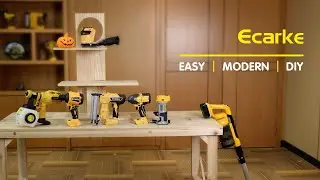 How To DIY Storage Shelves | With Ecarke Power Tools!