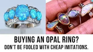 Buying an Opal Ring? Don't be fooled with cheap imitations! 💎