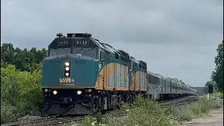 Panorama Car! The Canadian/VIA 2 at Pine Orchard