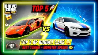 Top 5 Low Budget Cars That Beat Hyper Cars in Drive Zone Online! 😱🔥 (Best Tuning Guide) 