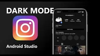 dark mode android studio app || Social media app using firebase 2021