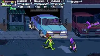 Shredder's Revenge Solo Arcade Playthrough (4P Gnarly Difficulty)