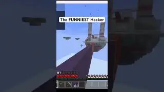 Hacking on this CubeCraft Streamer in Minecraft! #shorts #cubecraft #minecraft #trolling #bridge