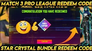 FREE FIRE PRO LEAGUE MATCH 3 REDEEM CODE || DAY 3 PRO LEAGUE POWER UP REDEMPTION CODE || FFPL CODE