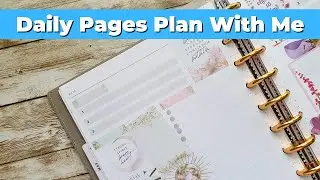PLAN WITH ME | DAILY HAPPY PLANNER | GLAM GIRL, COSMIC WATERCOLOR, PRESSED FLORALS & STARGAZER
