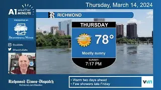How long does the warm up last in RVA? Meteorolgist Sean Sublette has the forecast