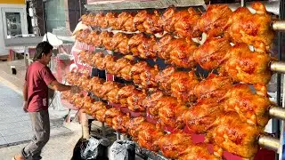 Sold Out 300 Chicken Per Day! The Best Chicken Grilled With Charcoal | Thailand Street Food