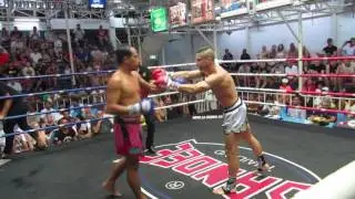 Sandor (Sinbi Muay Thai- Red Corner) fights at Bangla Boxing Stadium- 01.03.2017.