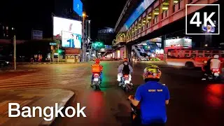 [4K] Bangkok Night Drive - March 2022 | Motorcycle Tour