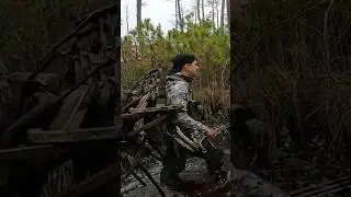 Sika deer bow hunting in the marsh #hunting #bowhunting #archery