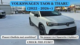 Volkswagen Taos & Tharu Power Outlet Not Working? FUSE LOCATION (2022 - 2026+)