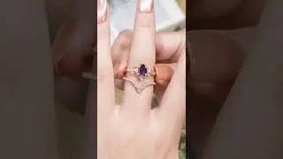 Pear Cut Lab Created Diamond Nature Inspired Leaf Engagement Ring #engagementring #gemstonerings