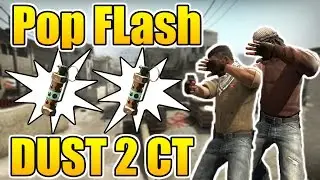 🔴 CS:GO - Pop Flash tutorial on Dust 2 CT Side