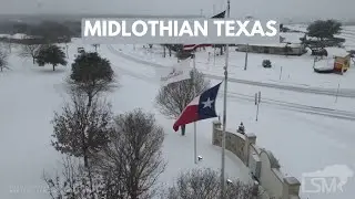 01-15-2024 Midlothian, TX - Moderate Lake Effect Snowfall Event in Dallas Fort Worth Metroplex