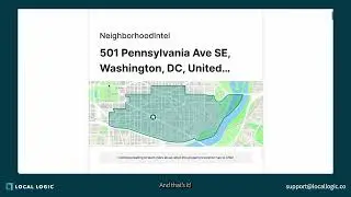 NeighborhoodIntel: Generating a Location Report