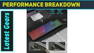 Wireless Keyboard and Mouse Combo Best RGB Backlit Full-Size Rechargeable Set