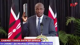 John Mbadi takes oath as Cabinet Secretary for Treasury and National planning