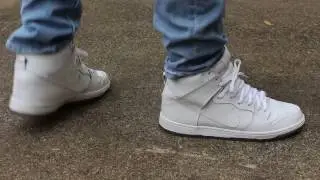 Nike SB Dunk Hi Pro White on Ice ON FEET