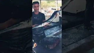 Gar cutting Mastery#garfish #fishcutting #shorts