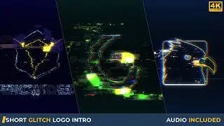 Short Glitch Logo Animation - After Effects Template