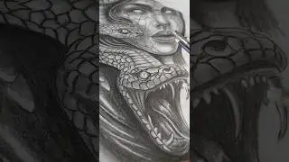 How to Draw Medusa drawing #viralshort #tattoo #medusa #easydrawing #art @YavikaArts