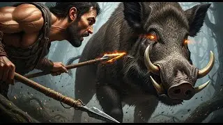 Life Millions Years Ago: Could Prehistoric Humans Escape the Revenge of the Giant Wild Boar