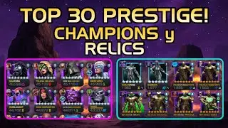 TOP 30 PRESTIGE! | LIST OF TOP PRESTIGE CHAMPIONS IN MCOC AND RELICS TO BOOST YOUR ACCOUNT! | MCOC