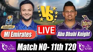 ILT20 2025 LIVE Score | Abu Dhabi vs MI Emirates 11th T20 Bangla Commentary & Crickat Analysis