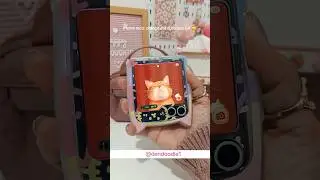 Samsung free theme reco: Orange Cat Cuteness UX #samsung #theme #zflip6