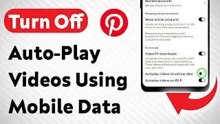 How to Turn Off Auto-Play Videos on Pinterest When Using Mobile Data (Updated)