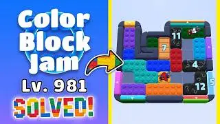 Color Block Jam Level 980 (981) | Every Puzzle Solved! 🎯