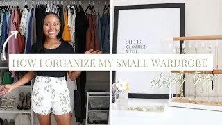My Small Closet Tour! Capsule Wardrobe Organization Ideas