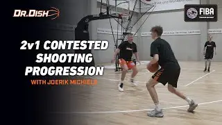 Basketball Drills: 2v1 Contested Shooting Progression with Joerik Michiels