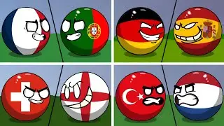 How Countryballs reached the Quarter-finals of Euro 2024 🏆