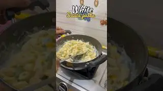 🥰Let's make white sauce pasta😍👌 #youtubeshorts #minivlog #shortvideo #cooking #vlog #cravings