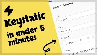 Keystatic in under 5 minutes ⚡️
