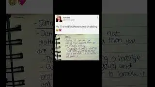 kids&rsquo; dating advice decoded | Subscribe for more #motivation 😊👍