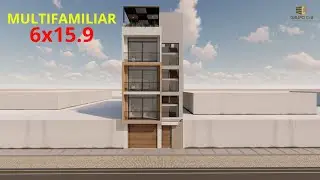 LIRIOS | Dise&ntilde;o y distribuci&oacute;n de departamentos de 82 m&sup2; en edificio de 4 pisos