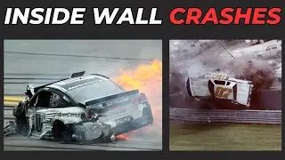 10 Hard Inside Wall NASCAR Crashes