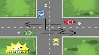 Auto-Ecole 4 Pignons Intersection Partie 13 : Franchissement intersection